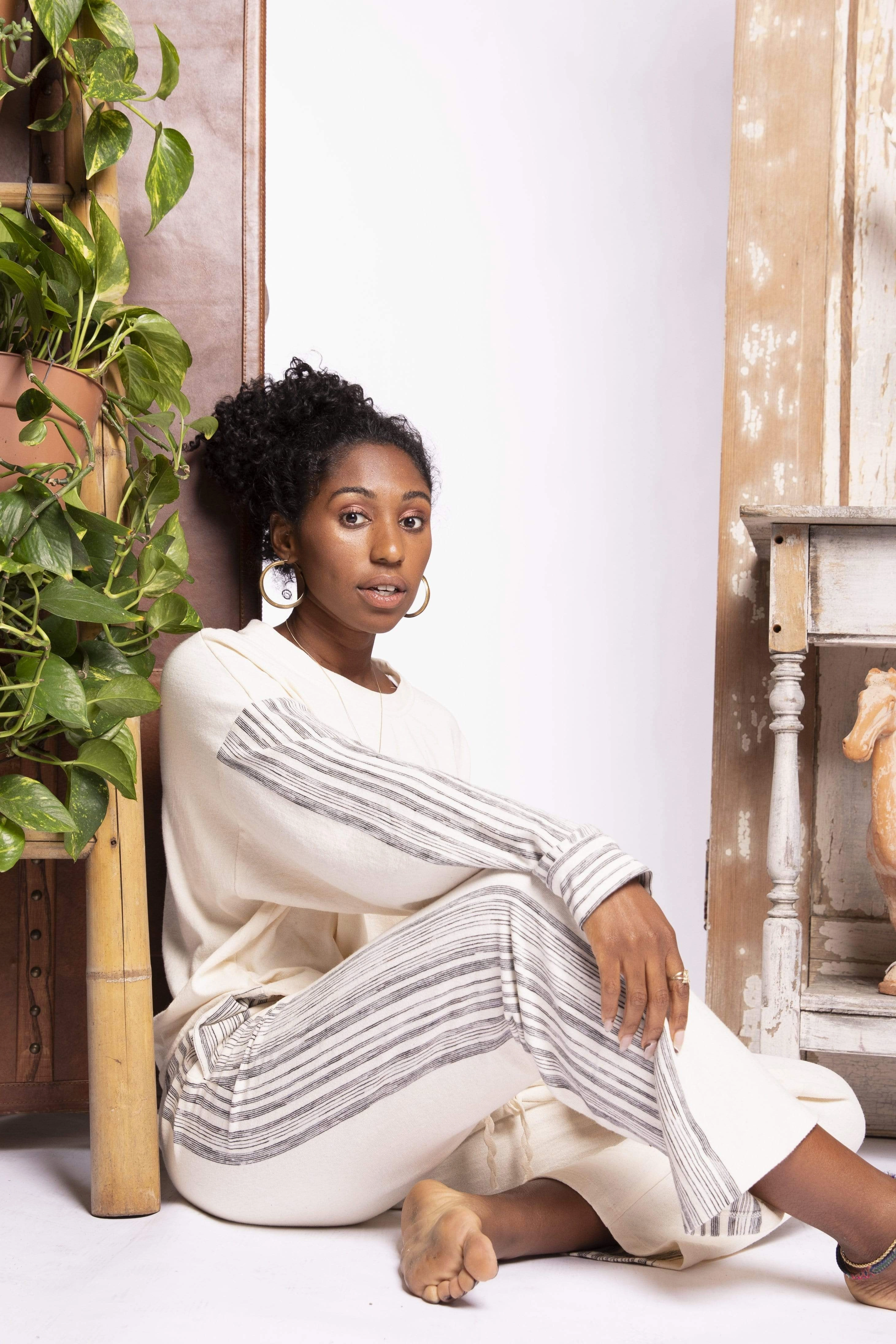 Chia Zen Stripe Jogger Pant Cozy Wear