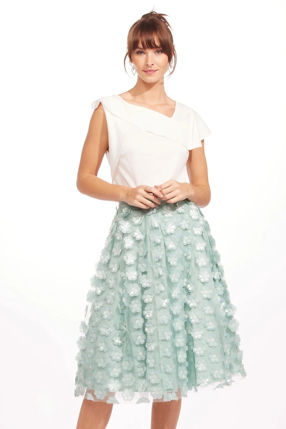 Chiara Skirt - Seafoam Relaxed Fit