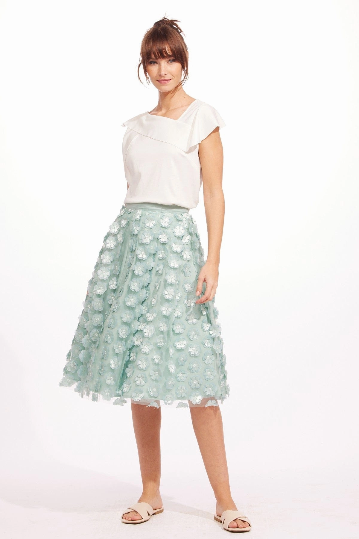 Chiara Skirt - Seafoam Relaxed Fit