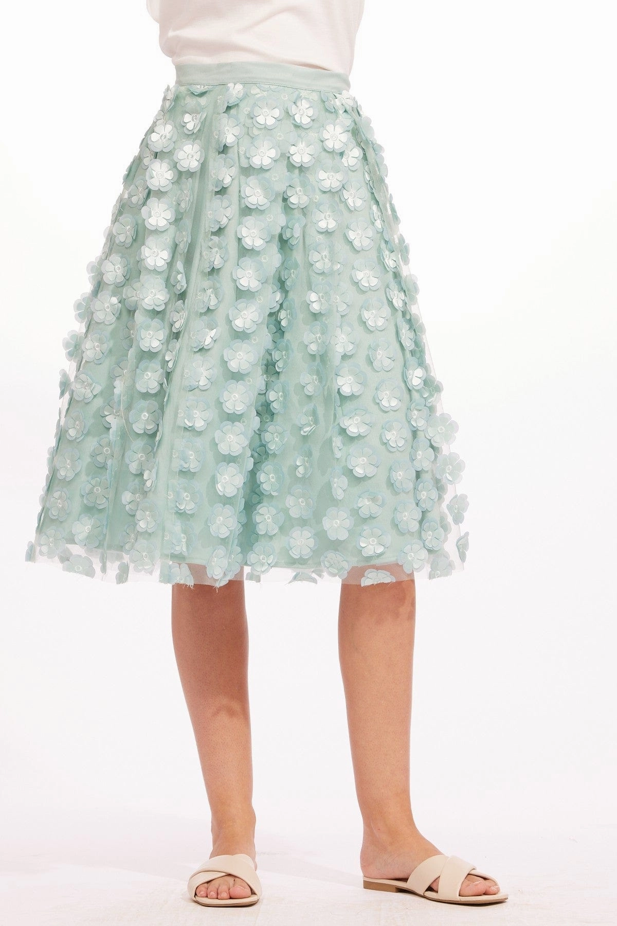 Chiara Skirt - Seafoam Relaxed Fit