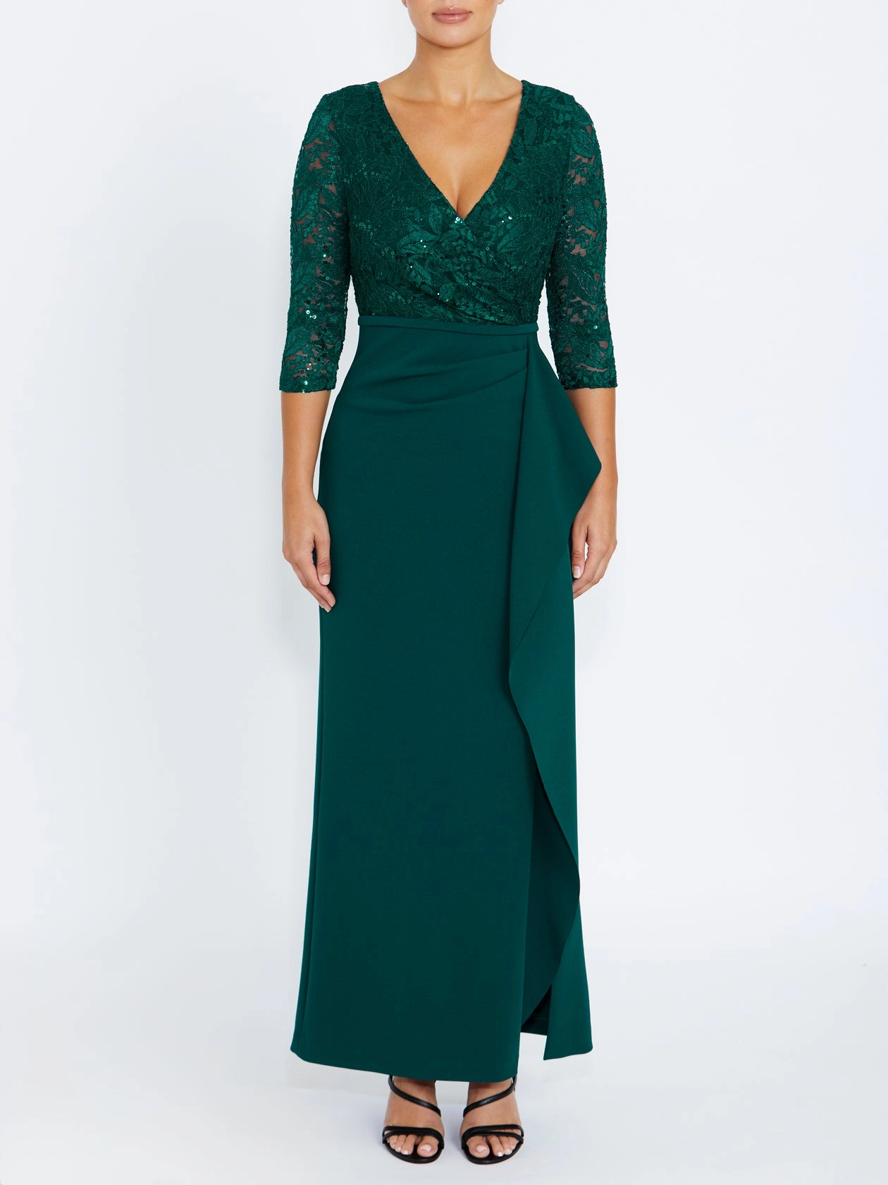 Lyndal Evergreen Gown Walk Ready Feast Table