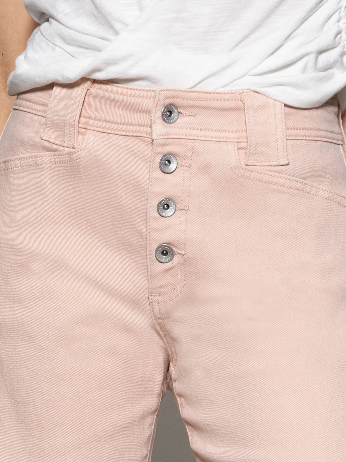 Chic Statement Luna Cuffed Standard Rise Jeans Earth Pink