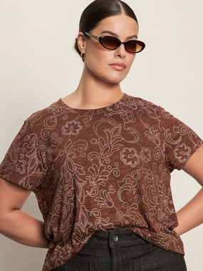 Fun casual design The Perfect Tee Boheme Extended Sizing
