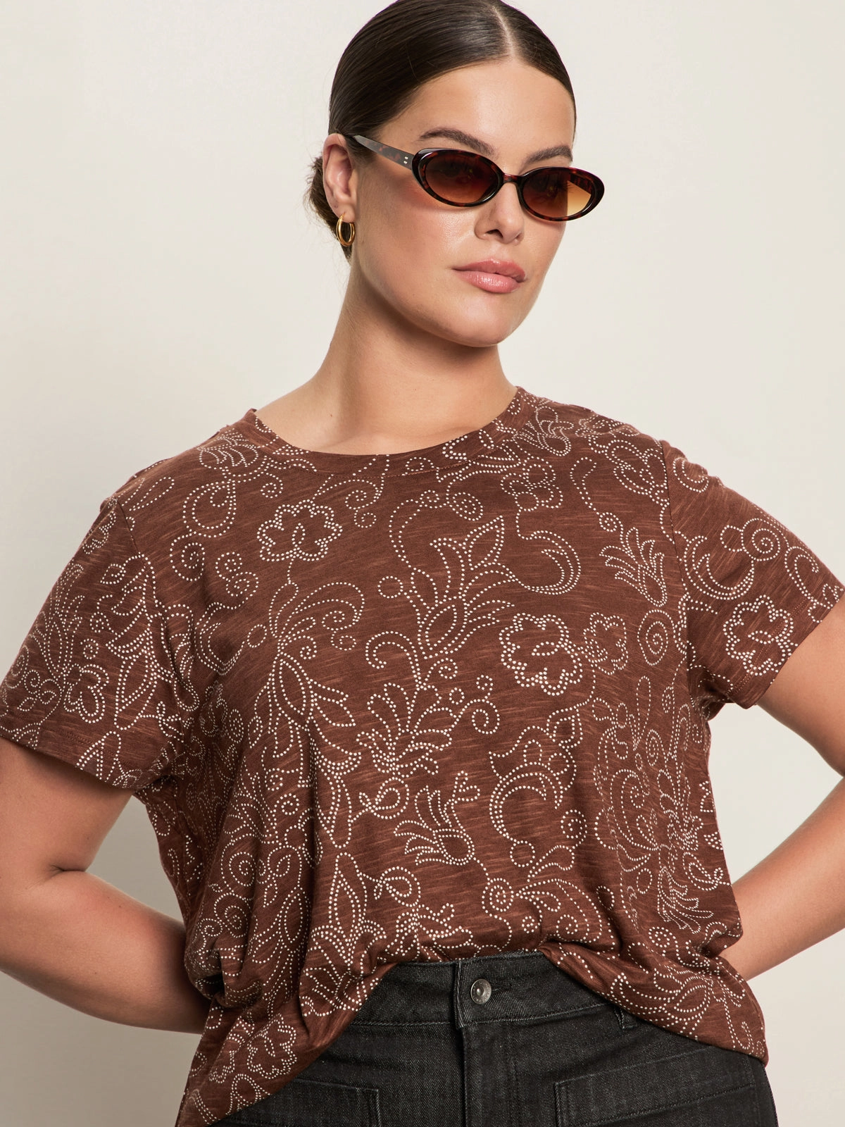 Fun casual design The Perfect Tee Boheme Extended Sizing