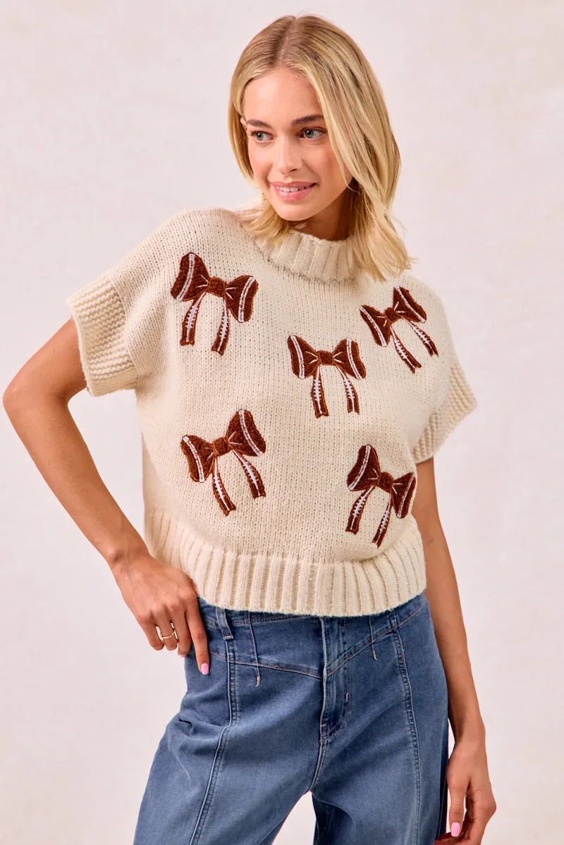 Contemporary Fit IT1388K-31 | GAMEDAY THEME FOOTBALL RIBBON PATCHED TOP