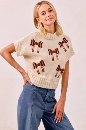 Effortless Look City Chill Style IT1388K-31 | GAMEDAY THEME FOOTBALL RIBBON PATCHED TOP