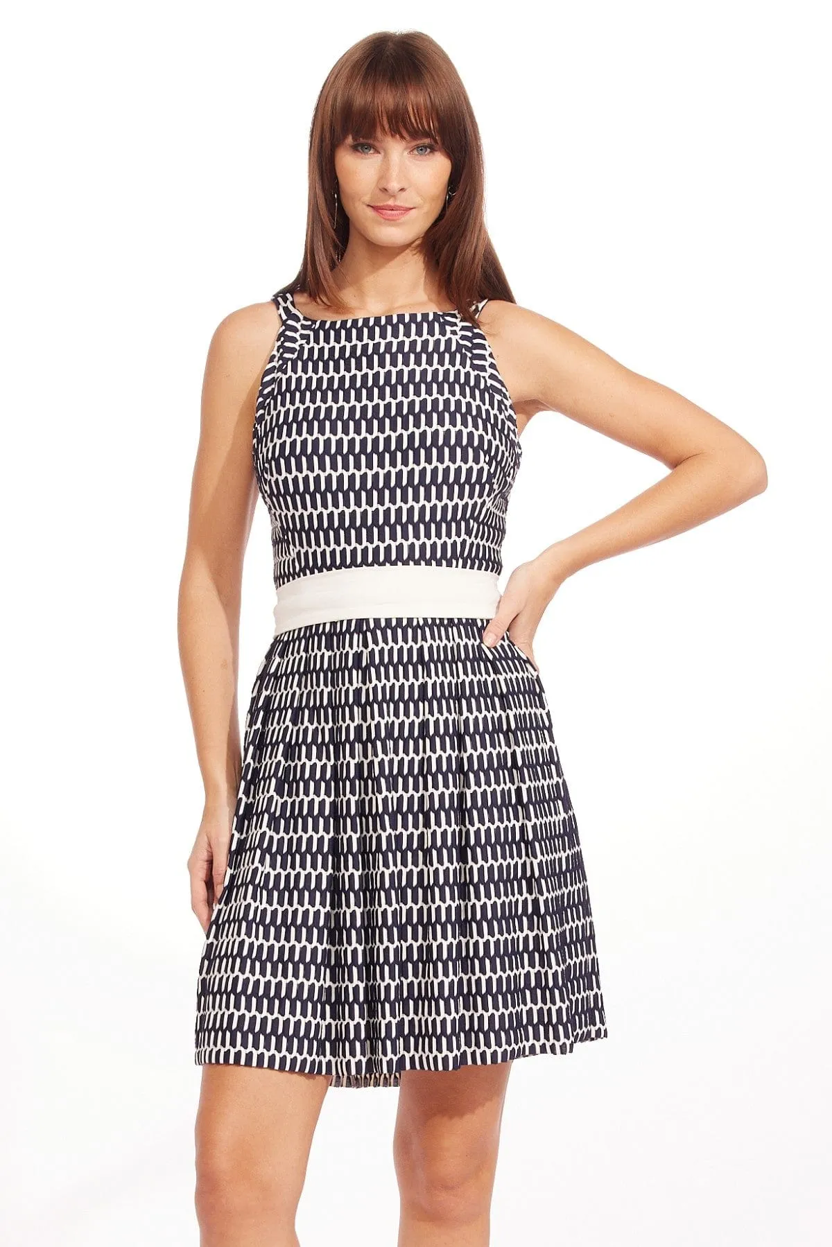 Chloe Dress - Canal Blue Glow Charm