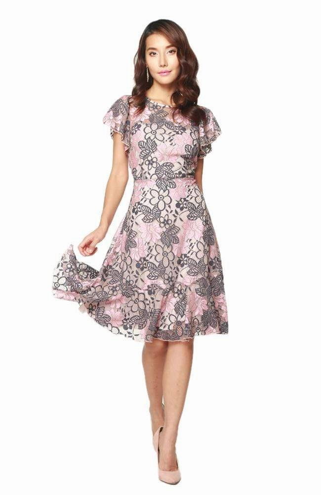 Churchill Dress - Annabella Lace Slim-fit Easy-to-style casual dress