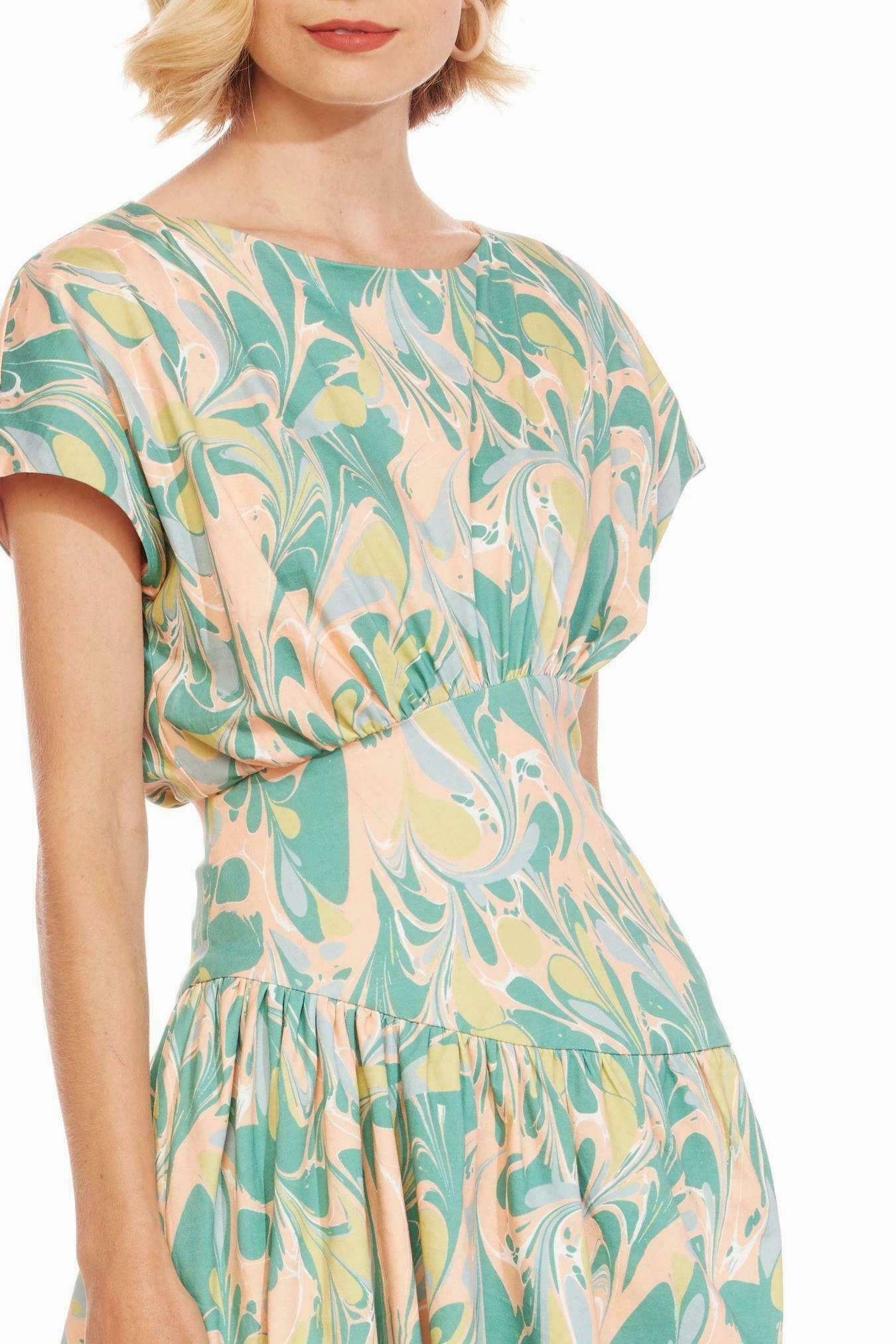 Clarice Dress - Liquid Marble Stylish Pattern