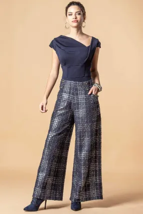 Hepburn Pant - Midnight Paris Soft Stretch