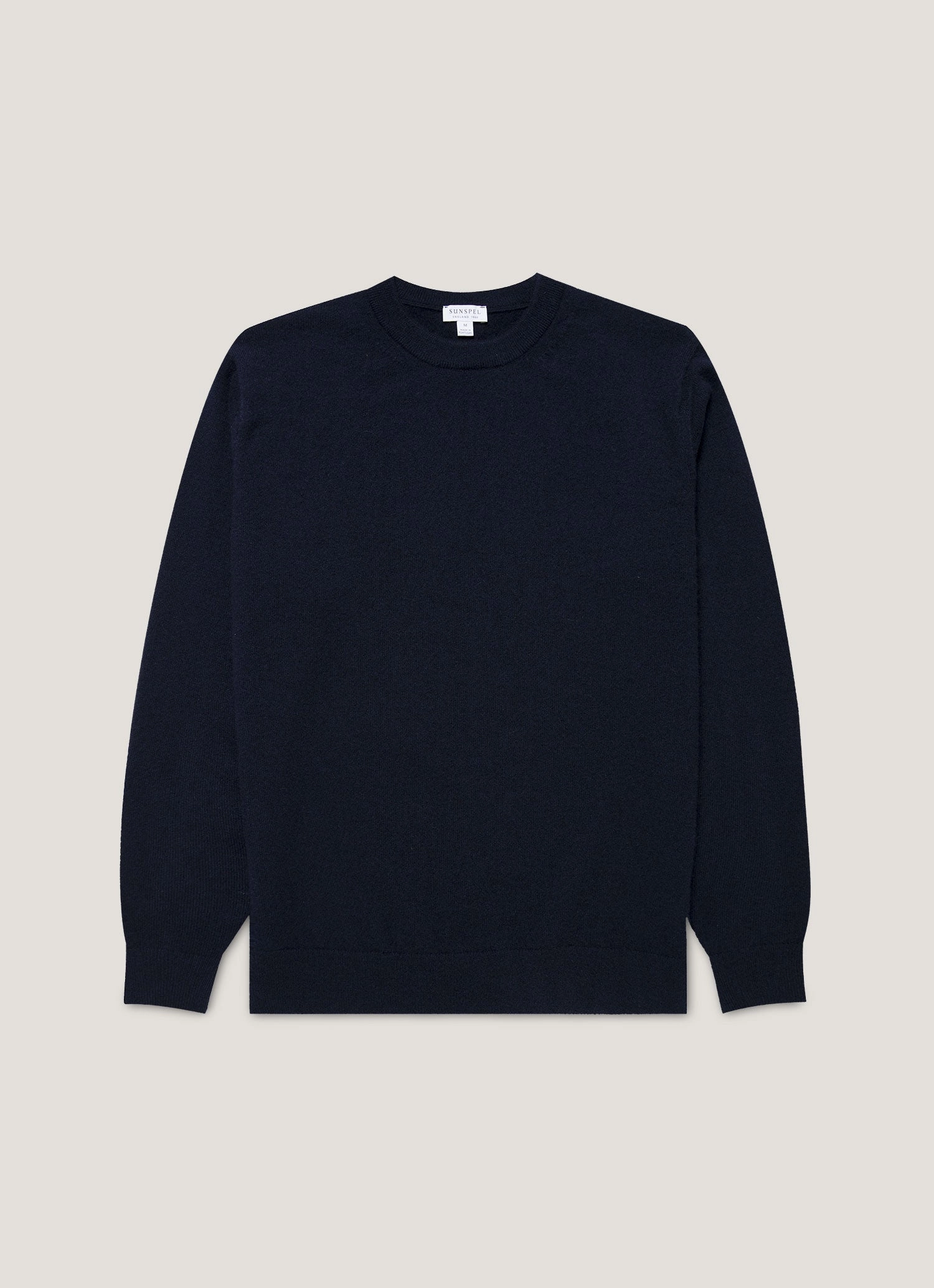 Warm thick-knit jumper Lightweight pullover Men's Cashmere Crew Neck Jumper in Navy