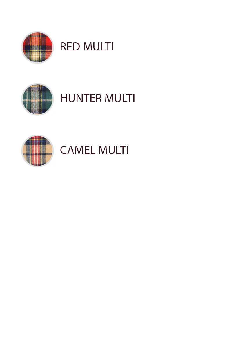 Versatile Daily Layer Breathable fabric ID2029S-19 | PLAID WOVEN SHRRING BUTTONED TIERED SHIRT DRESS