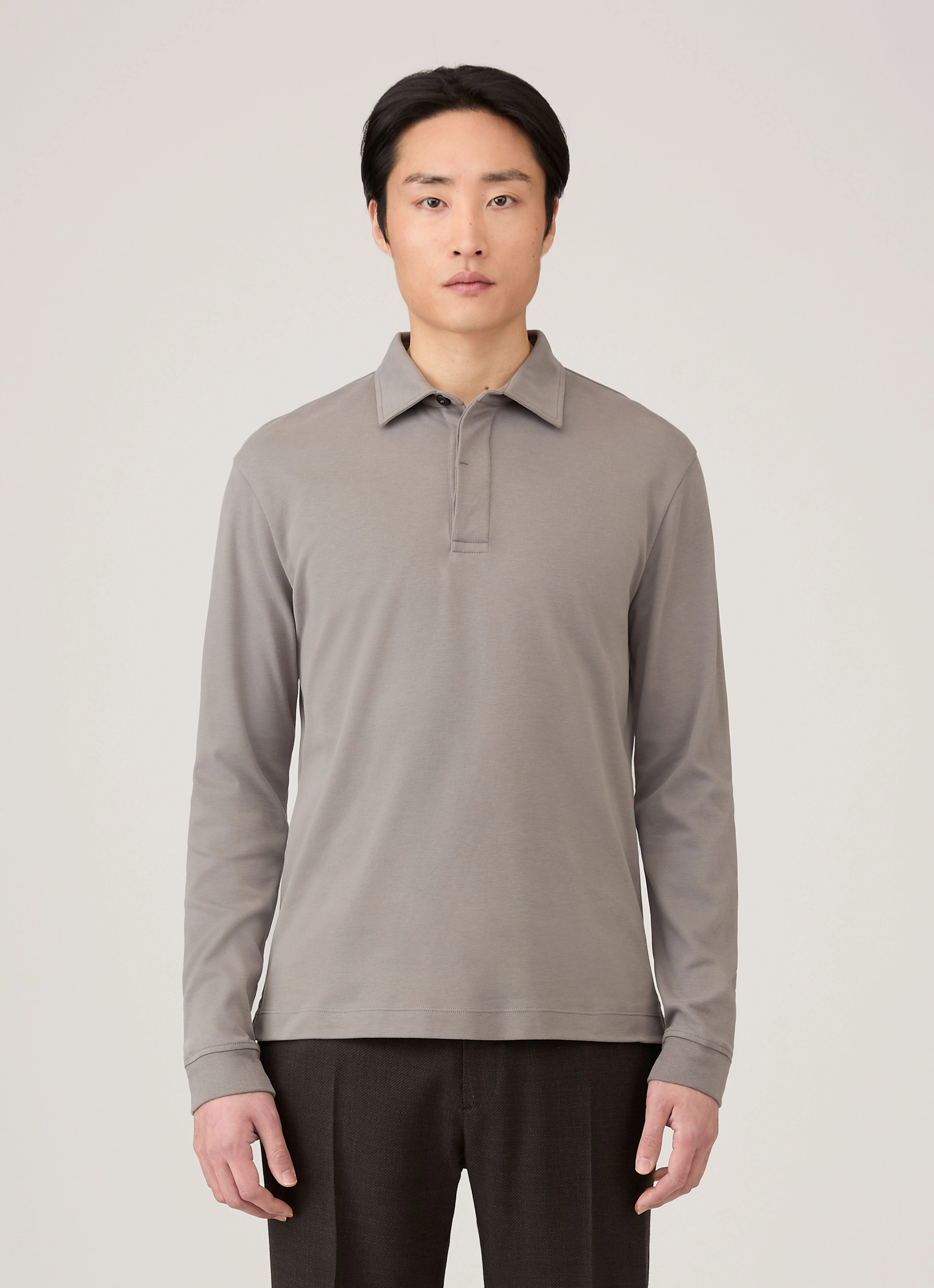 Comfort Wear Men's Heavyweight Rugby Polo Shirt in Iron Grey