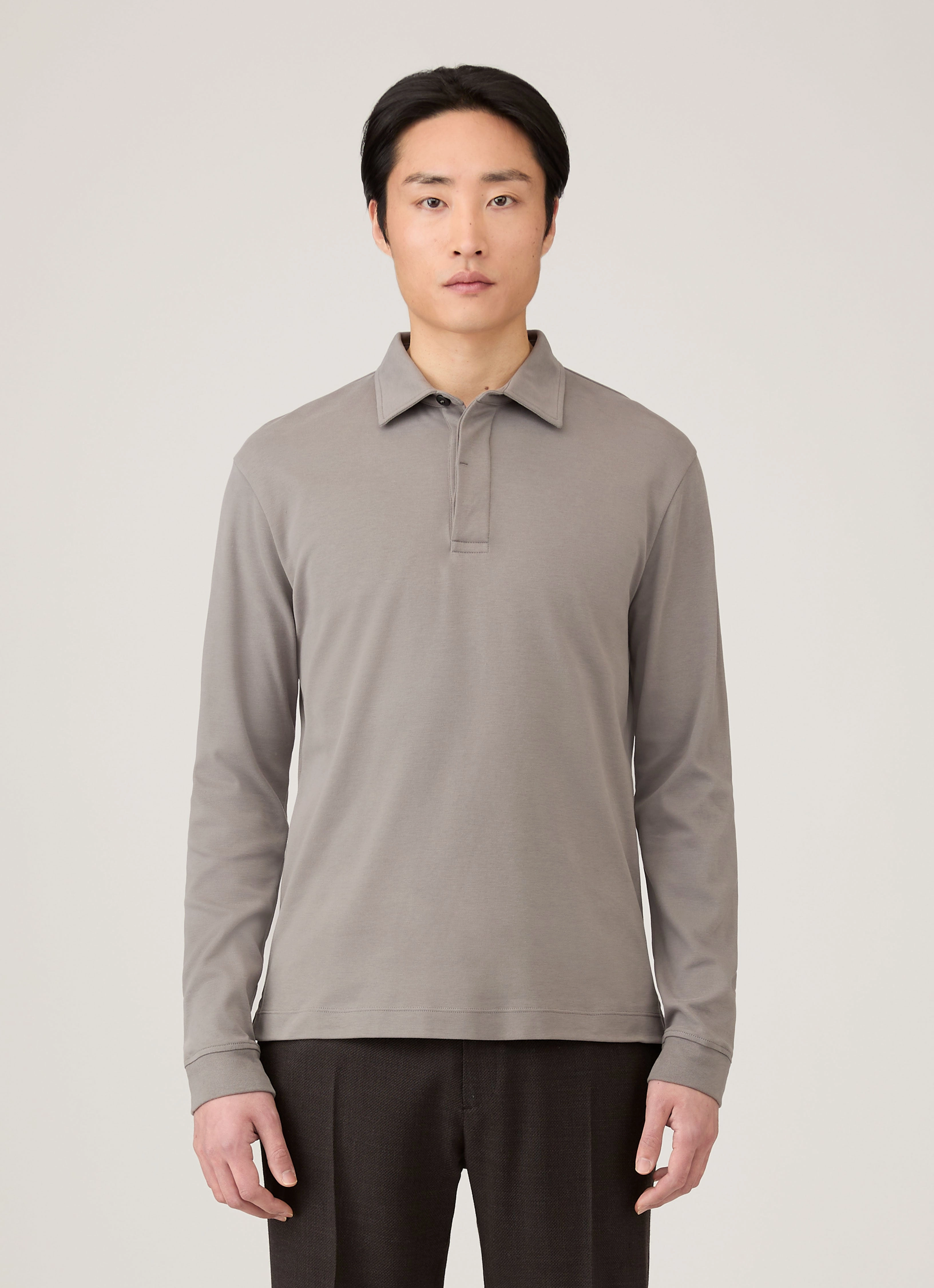 Comfort Wear Men's Heavyweight Rugby Polo Shirt in Iron Grey