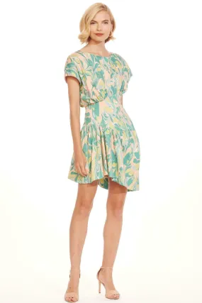 Clarice Dress - Liquid Marble Quiet Luxury Day Glow