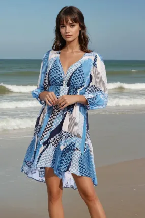 Melanie Dress - Turks and Caicos Comfortable and stylish midi Relaxed Fit