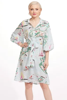 Harper Dress - Sailboats Summer Wardrobe Subtle Stitch