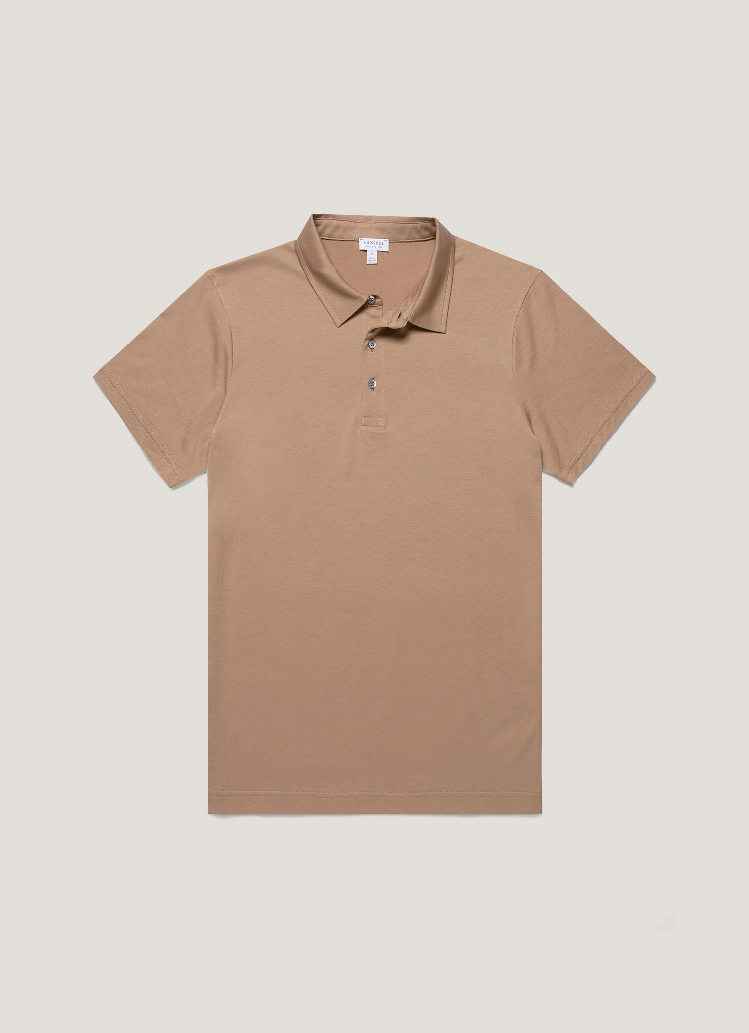 Timeless Trend Men's Classic Jersey Polo Shirt in Dune