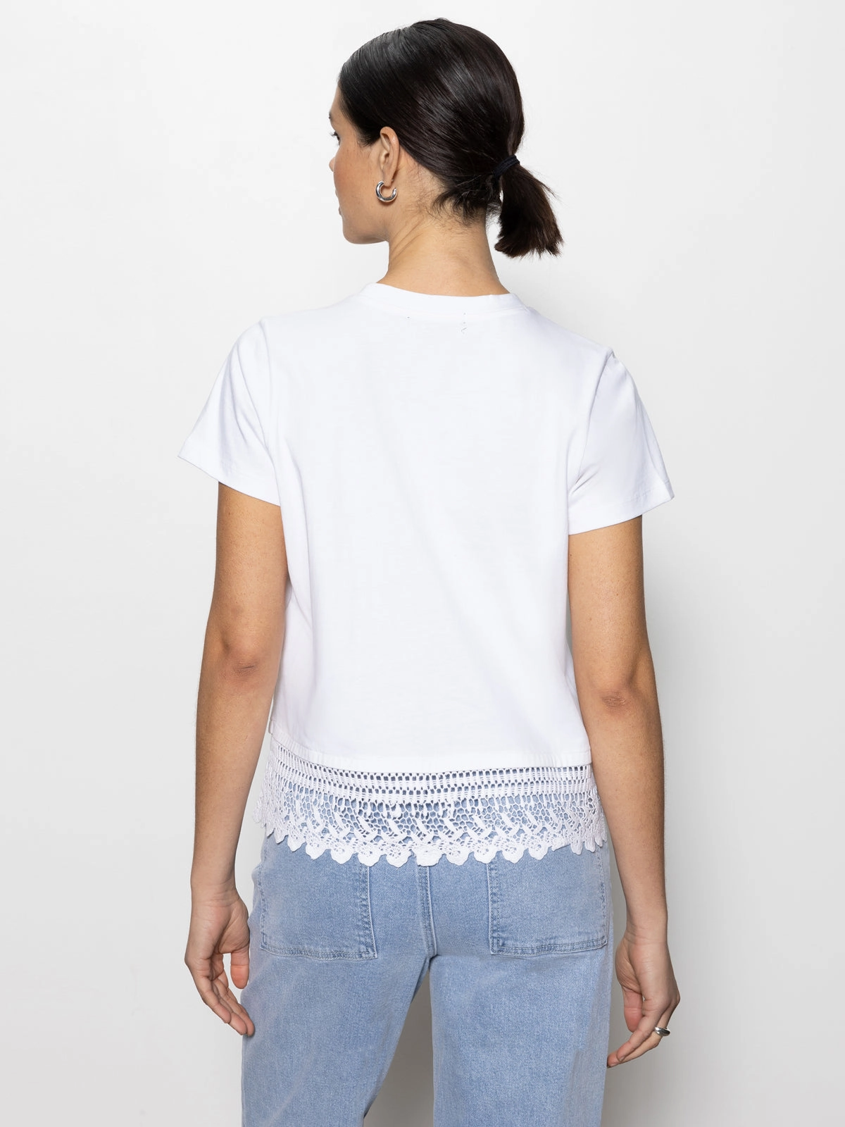 Cool Comfort Lace Remix Perfect Tee White