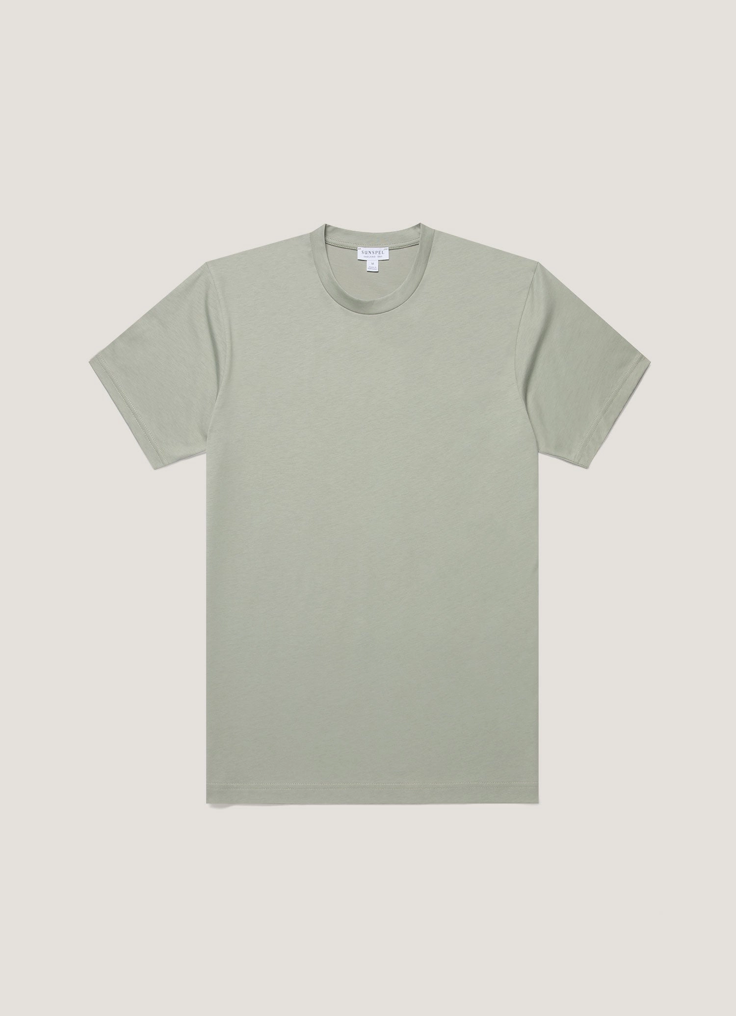 Minimal Trend Look Polished Outfit Style Men's Riviera Midweight T-shirt in Pastel Green