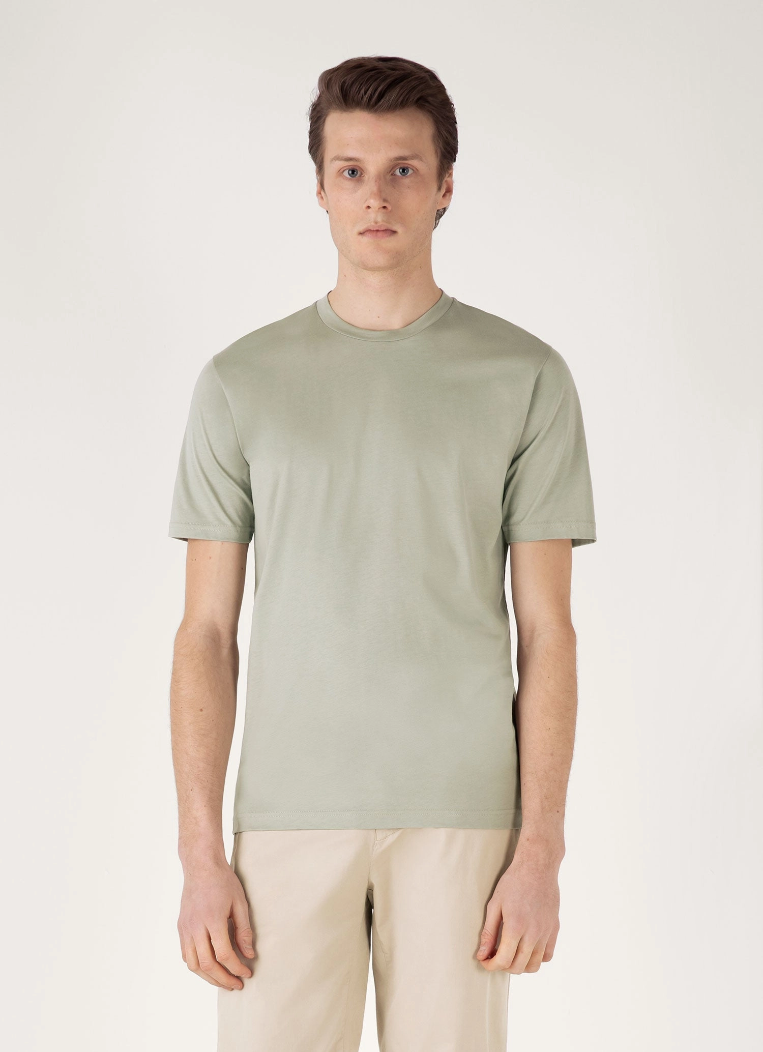 Cool Mood Men's Riviera Midweight T-shirt in Pastel Green