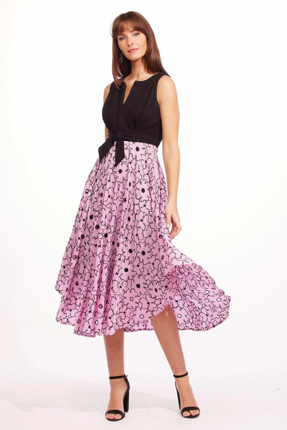 Cordelia Dress - Carnation Sleek Look