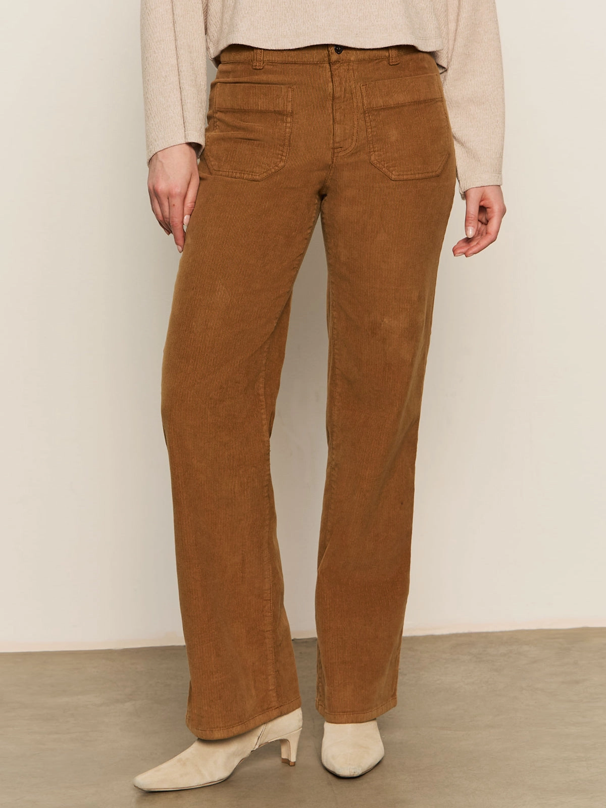 Roll-up style Corduroy Marine Pant Bronze