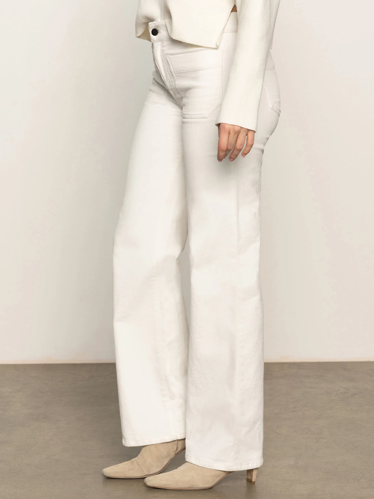 Corduroy Marine Pant Chalk Unique