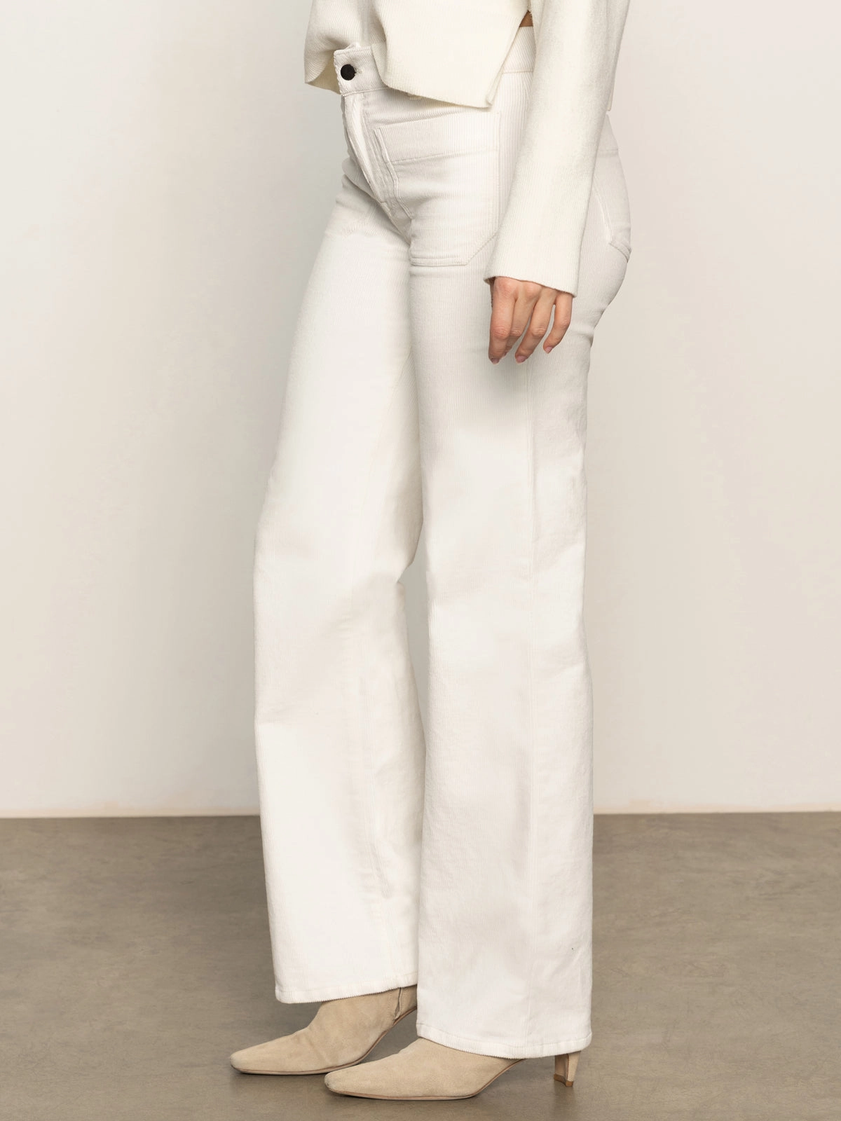 Corduroy Marine Pant Chalk Unique