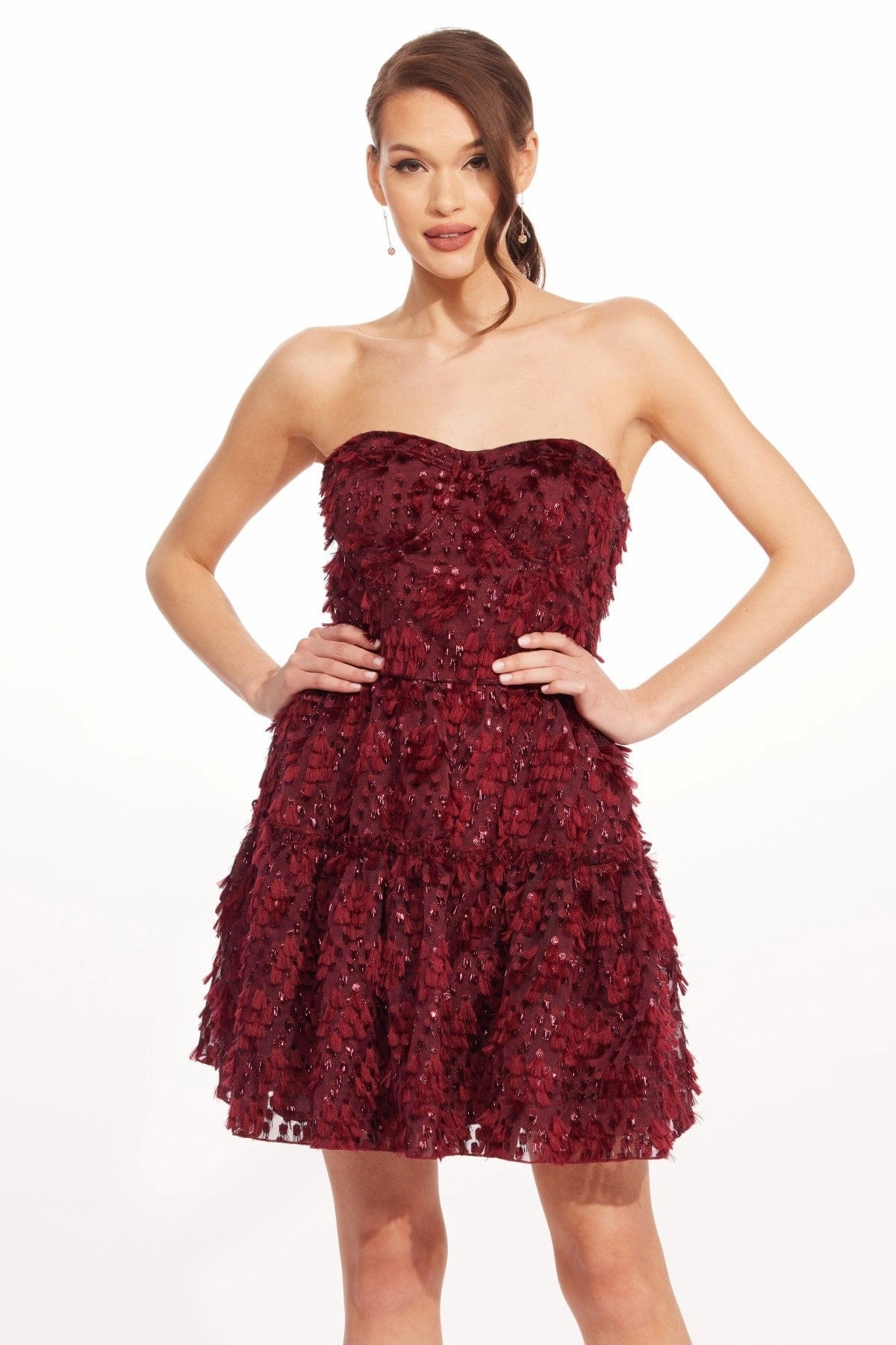 Wardrobe-Staple Cossette Dress  Sangria Fizz