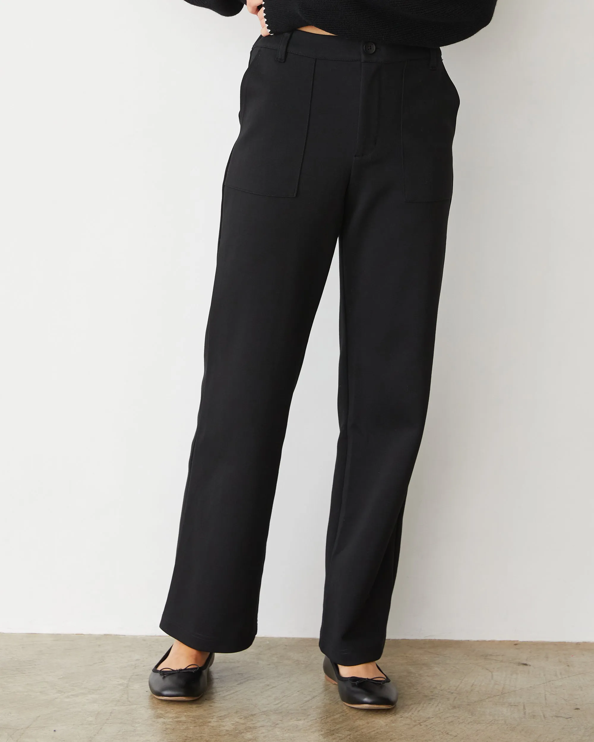 Cotton Knit Patch Pocket Pant Beach
