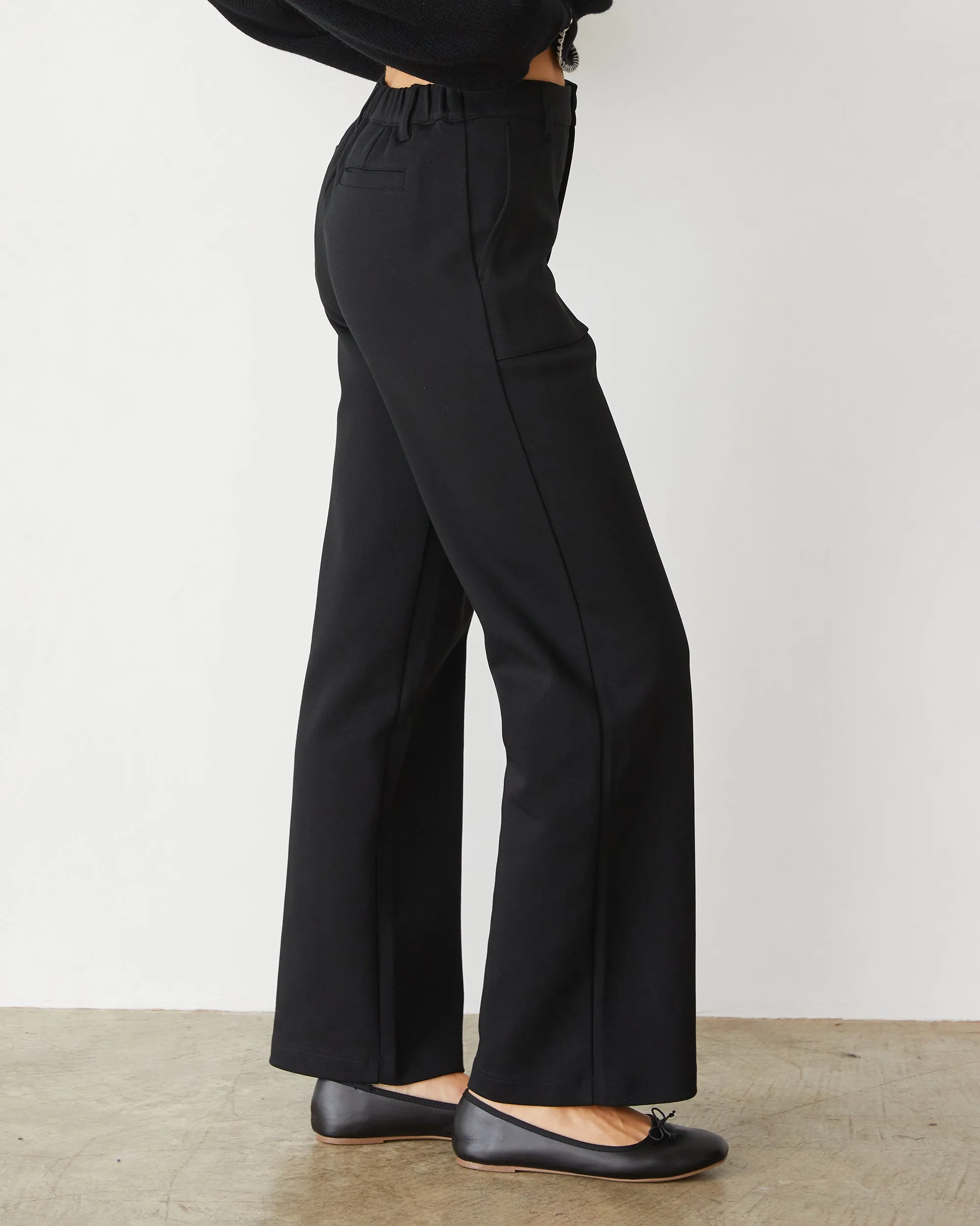 Cotton Knit Patch Pocket Pant Beach