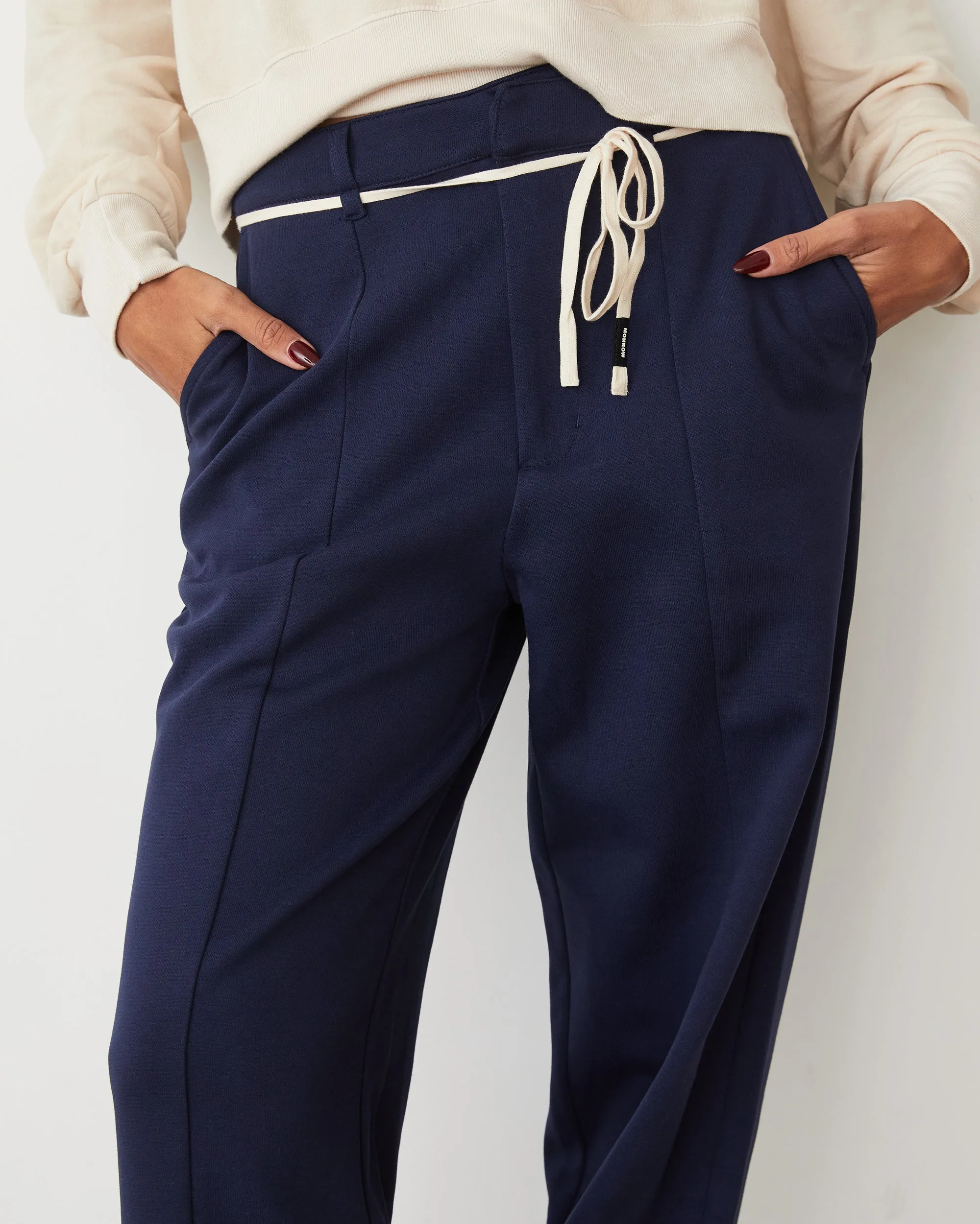 Cotton Knit Trousers Smart Essential