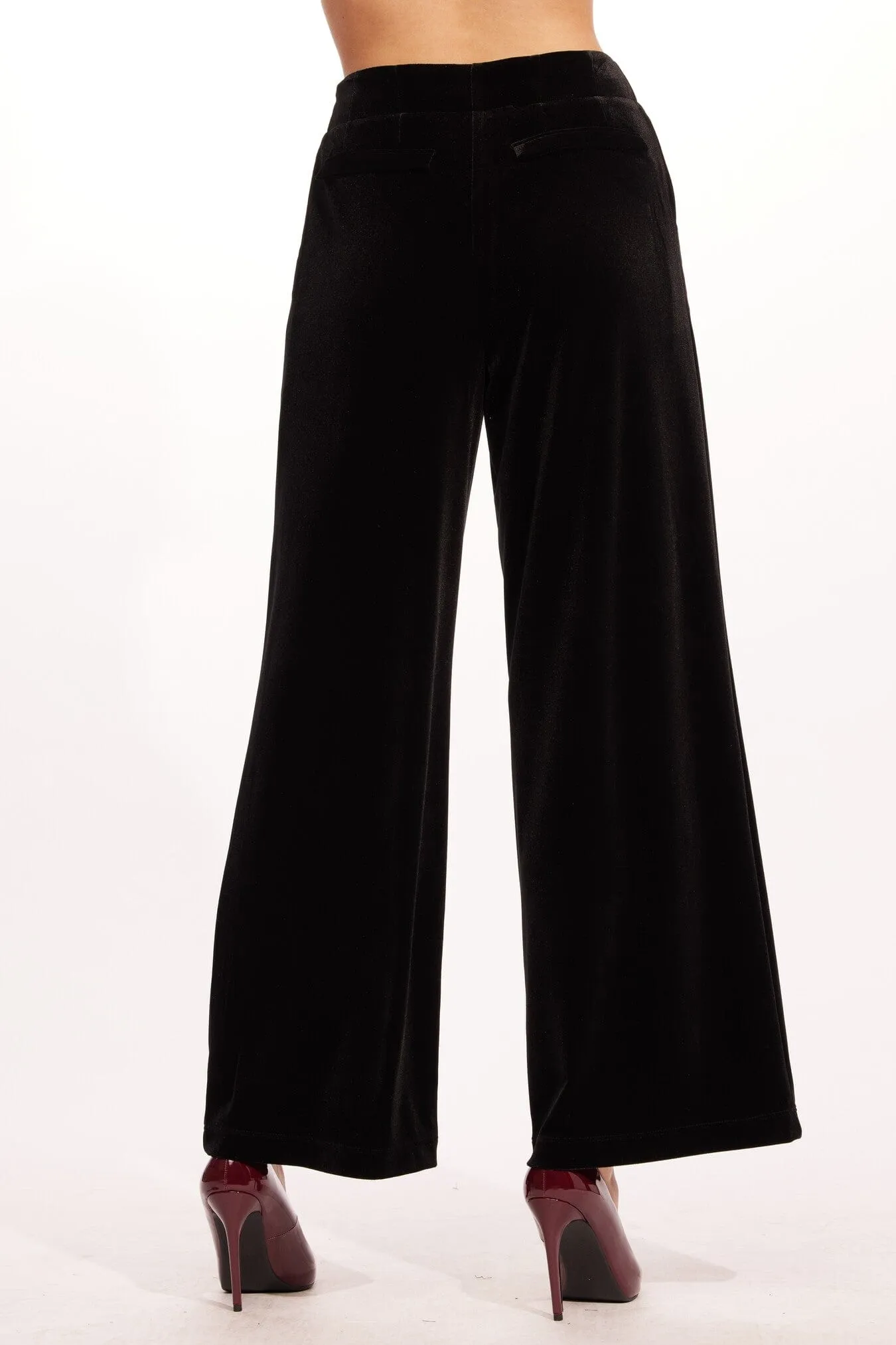 Cotton-soft Hepburn Pant - Black Velvet