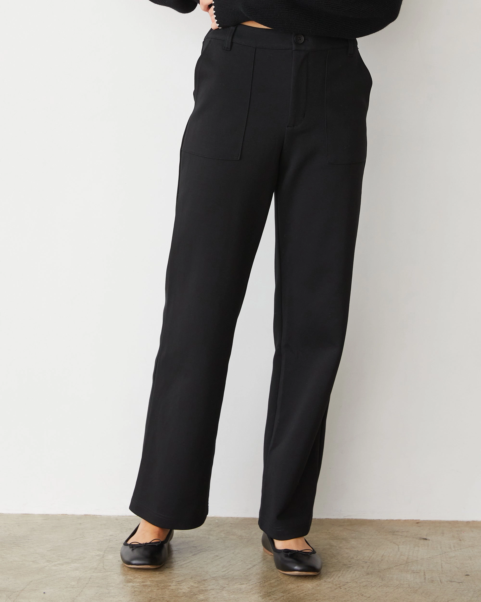 Cotton Knit Patch Pocket Pant Beach
