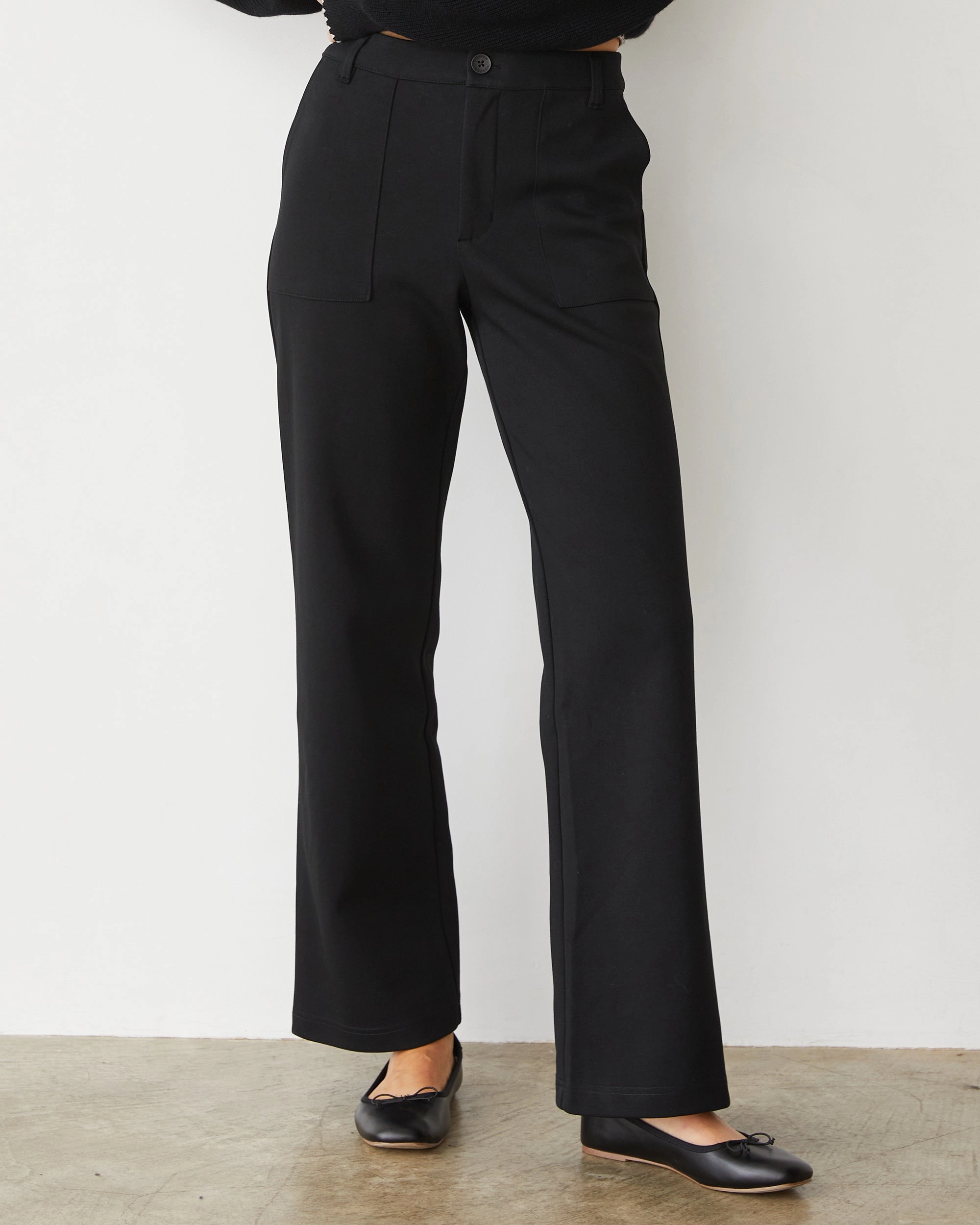 Cotton Knit Patch Pocket Pant Modern Summer