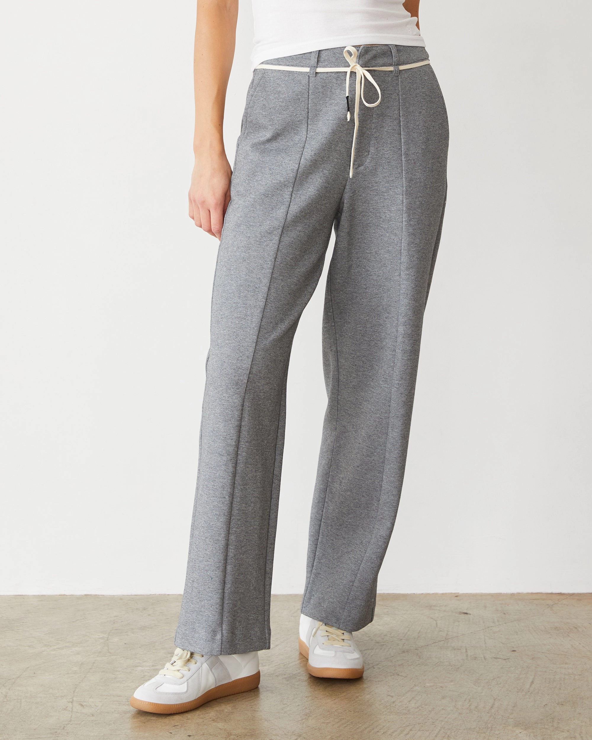 Cotton Knit Trousers Soft Fabric