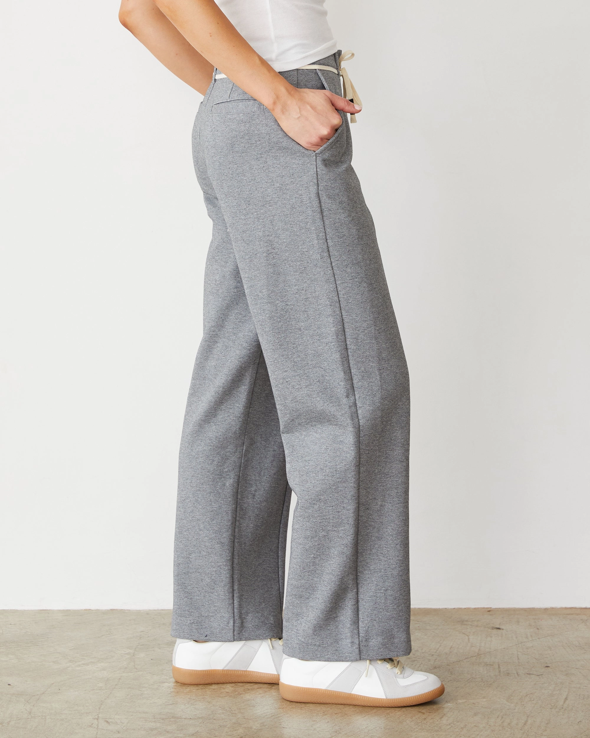 Cotton Knit Trousers Soft Fabric