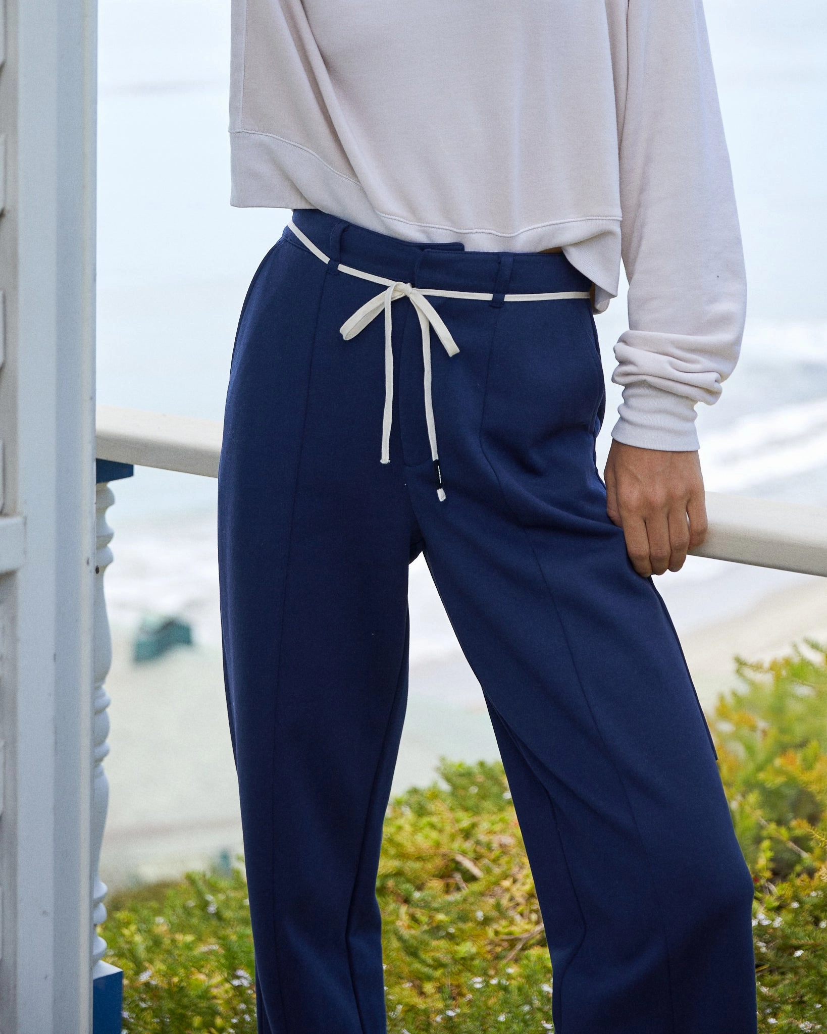 Versatile Wear Cotton Knit Trousers