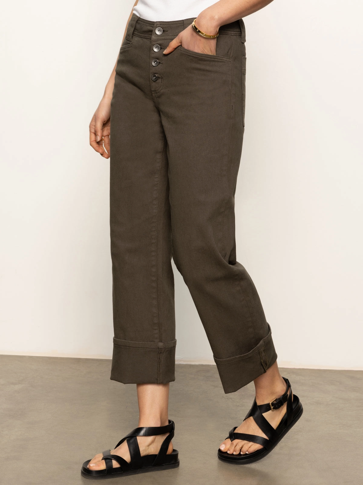 Cotton-soft Luna Cuffed Standard Rise Jeans Kalamata