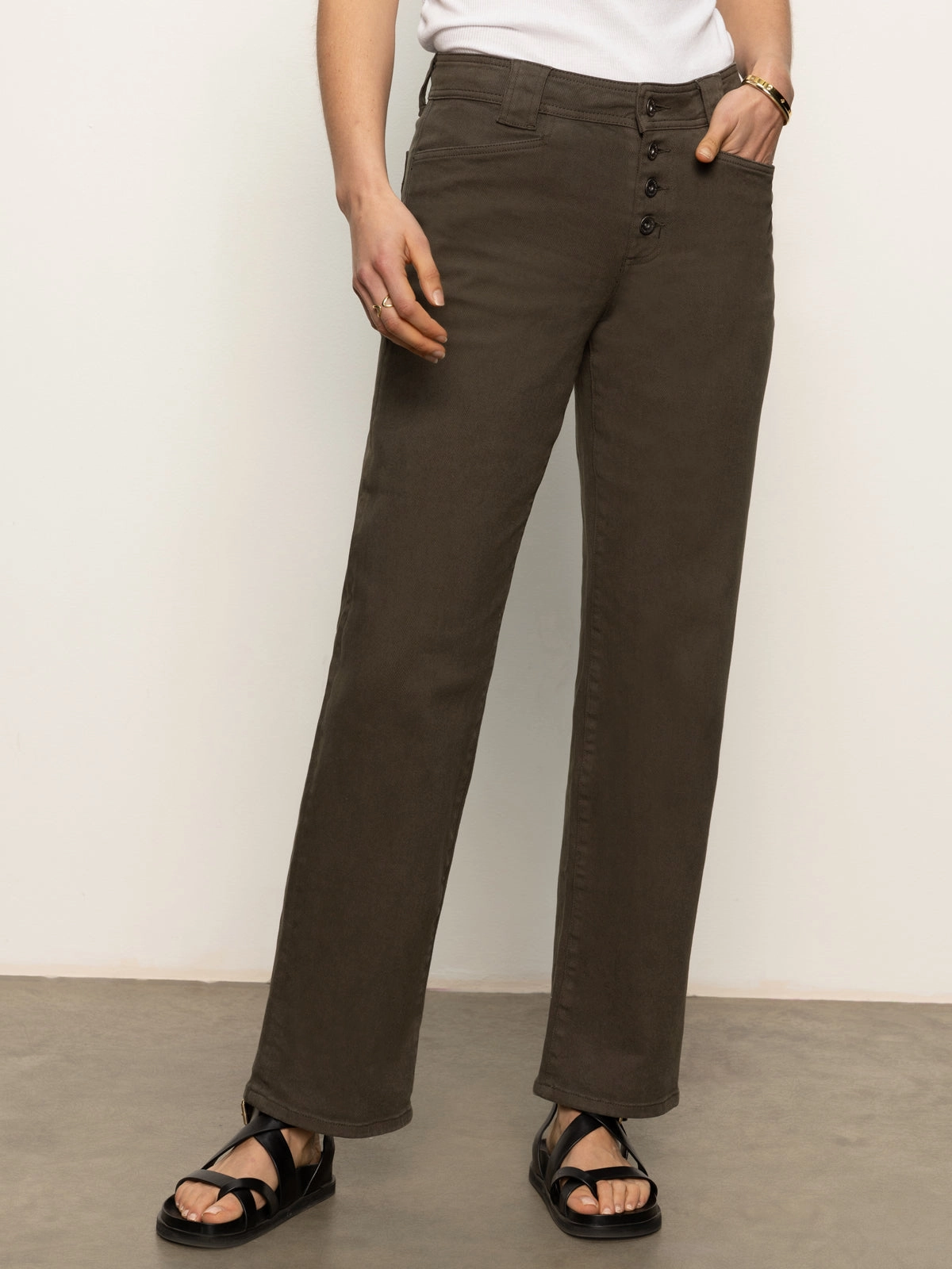 Cotton-soft Luna Cuffed Standard Rise Jeans Kalamata