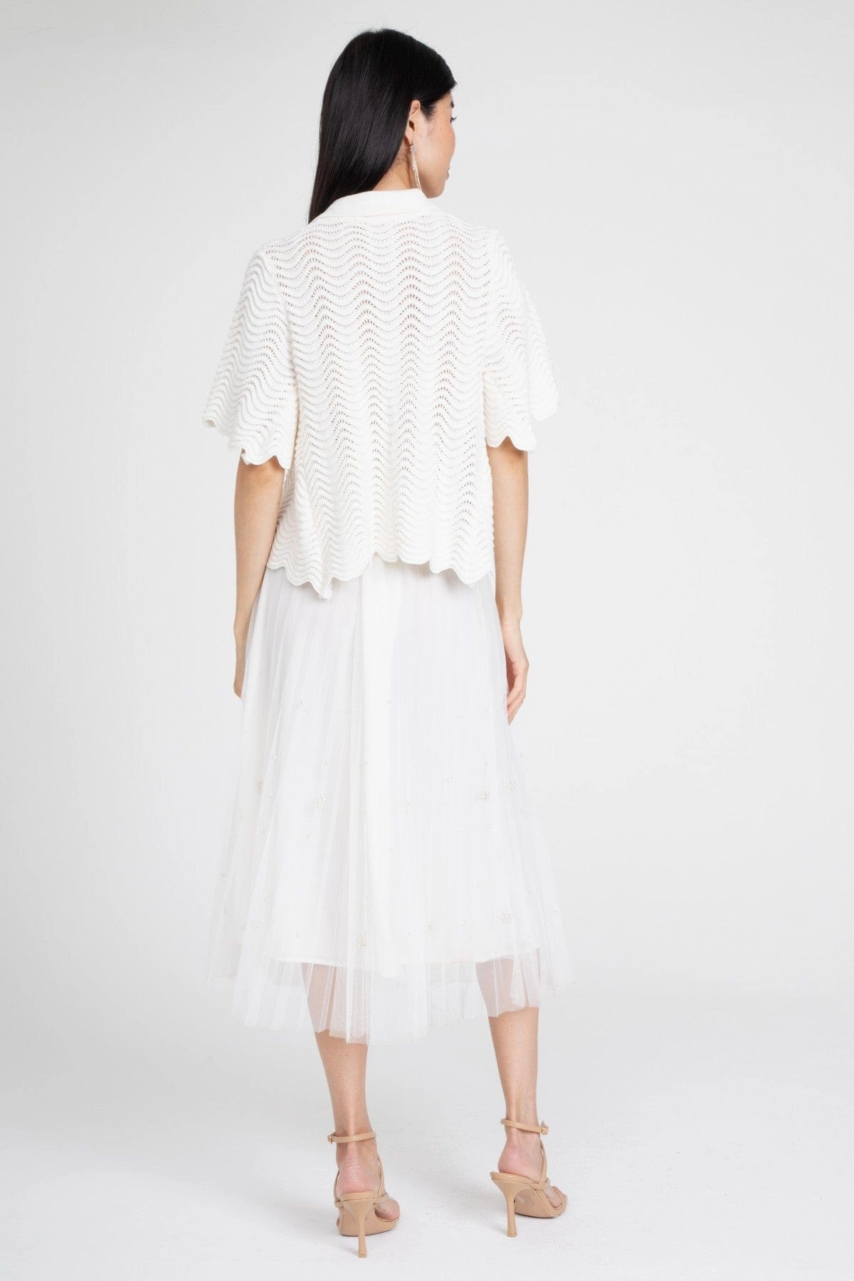 Country Chic Peter Pan Sweater Combo Dress