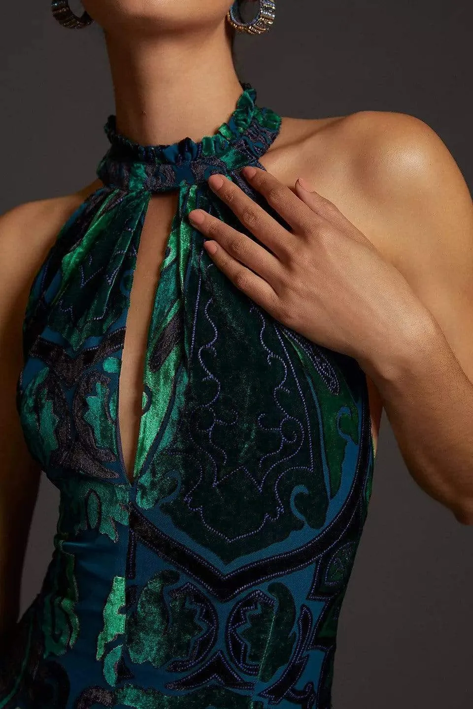 Cozy Comfort Velvet Halter Jumpsuit