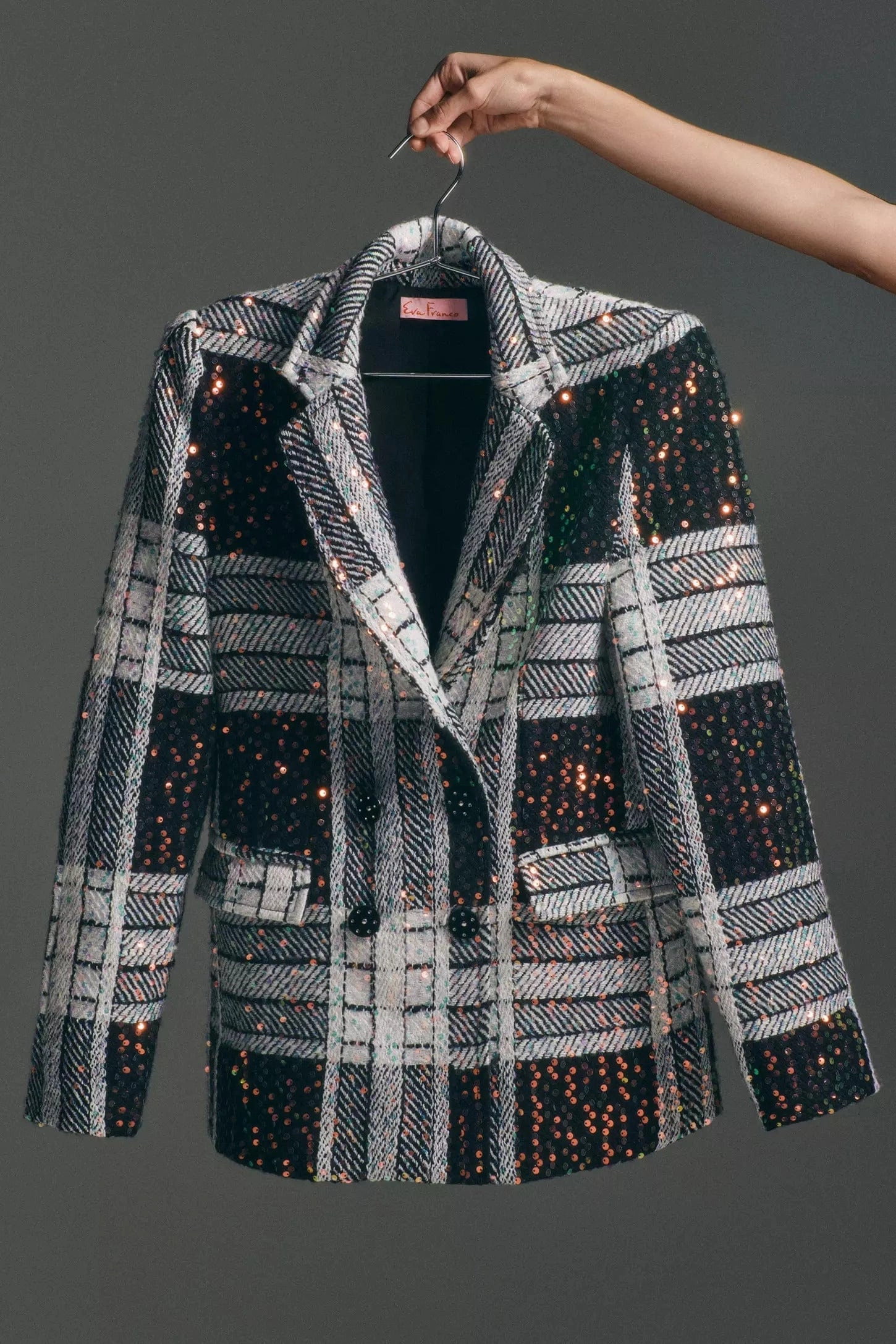 Cozy Vibe Sequin Blazer