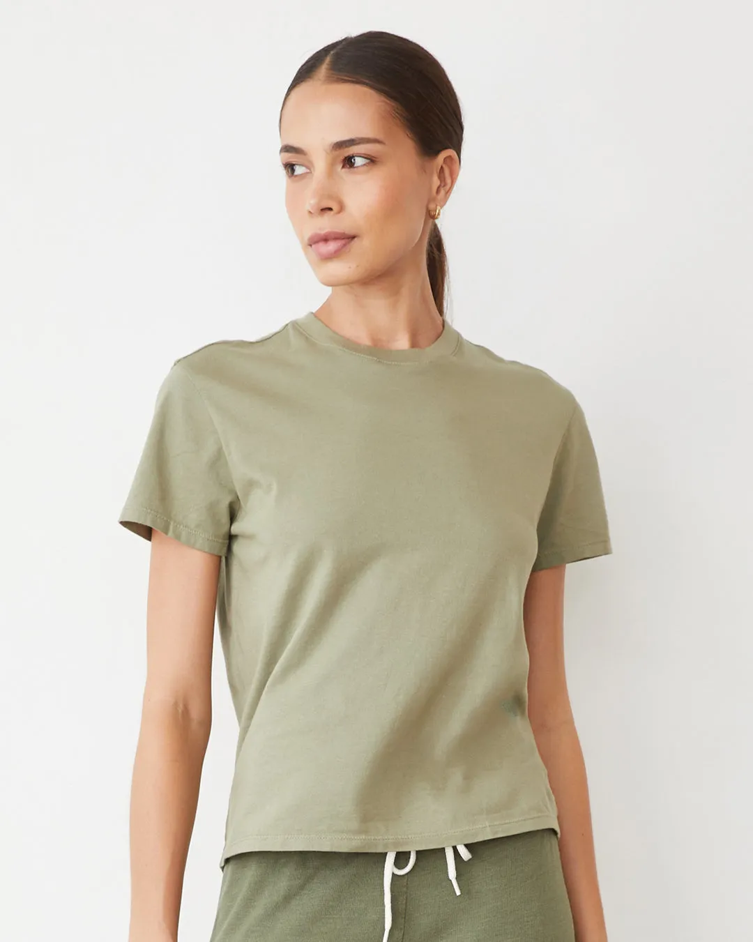 Crisp Smart Fit Basic Crew Neck Tee