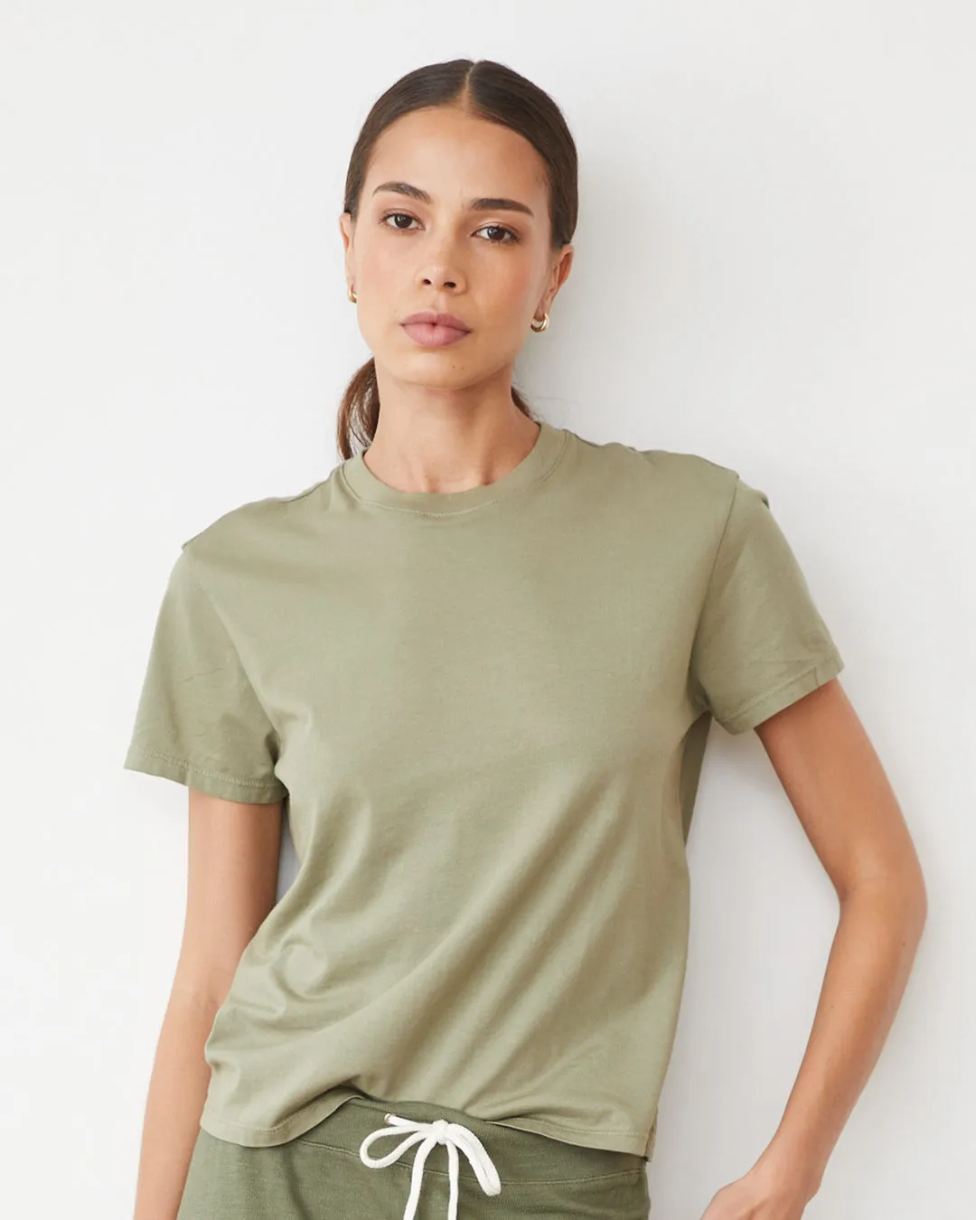 Crisp Smart Fit Basic Crew Neck Tee