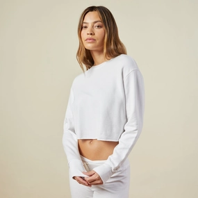 Wardrobe Staple Cropped Boyfriend Sweatshirt