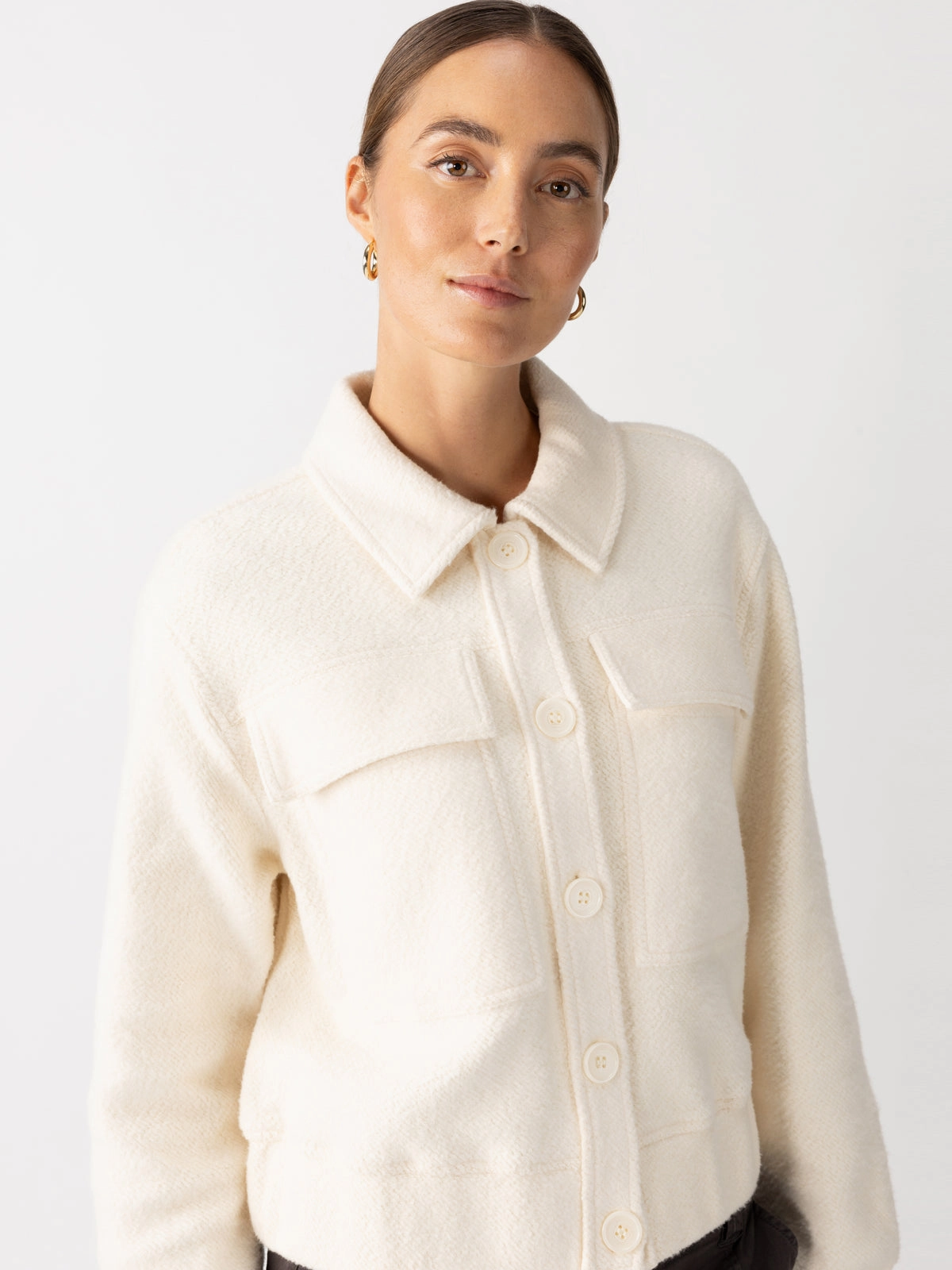Cruise Knit Jacket Chalk Lightweight Warmth