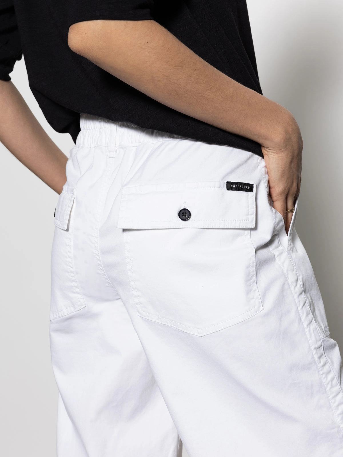 Cruiser Chino Semi High Rise Pant Bleached White High Waist