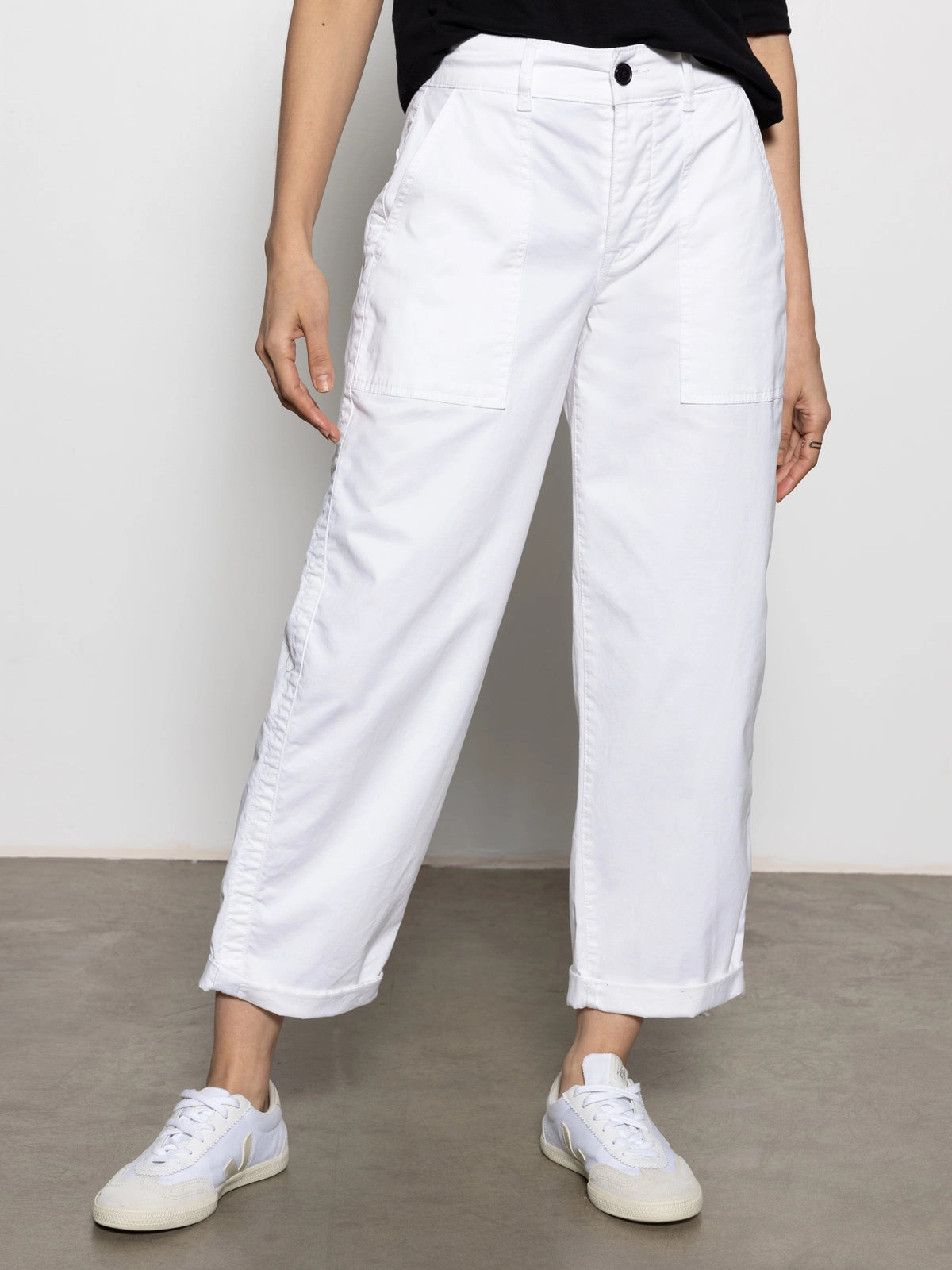Cruiser Chino Semi High Rise Pant Bleached White Summer Style Spring Style